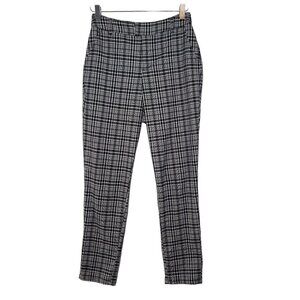 Hot Topic Plaid Pants Black Y2K Emo Punk Goth Stretch Trousers Womens Medium